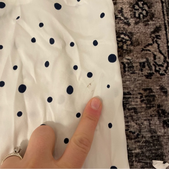 SUMMERSALT Women’s 1X Cloud 9 Silky PJ Set Polka Dot Pink Trim - Picture 7 of 8